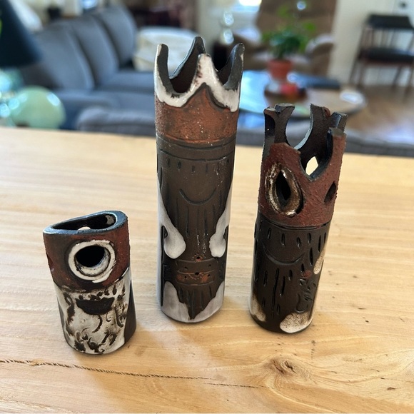 Artistic Ceramic set in Black and Brown - Picture 1 of 8